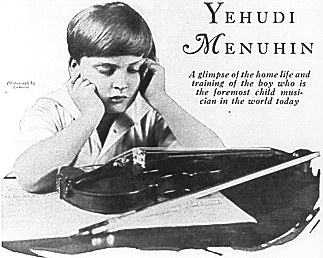 Photo/Illustration of Yehudi Menuhin as a boy